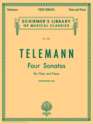 Four Sonatas Schirmer Library of Classics Volume 1767<br><br>Flute & Piano
