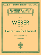 Concertino, Op. 26 Schirmer Library of Classics Volume 1819<br><br>Clarinet and Piano