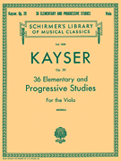 36 Elementary and Progressive Studies Schirmer Library of Classics Volume 1850<br><br>Viola Method