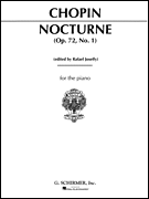 Nocturne, Op. 72, No. 1 in E Minor Piano Solo