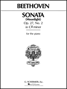 Sonata in C-Sharp Minor, Opus 27, No. 2 (“Moonlight”) Piano Solo
