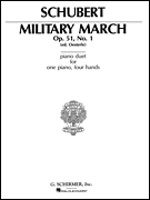 Military March, Op. 51, No. 1 Piano Duet