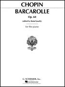 Barcarolle, Op. 60 in F Sharp Piano Solo