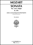 Sonata No. 3 in C Major K545 Piano Solo