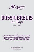 Missa Brevis in F, K.192 SATB