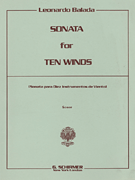 Sonata for 10 Winds Playing Score