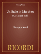 Un Ballo in Maschera (A Masked Ball) Vocal Score