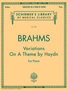 Variations on a Theme by Haydn Schirmer Library of Classics Volume 1662<br><br>Piano Solo