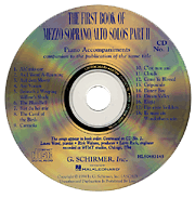 The First Book of Mezzo-Soprano/Alto Solos – Part II Accompaniment CDs (Set of 2)