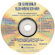 The Second Book of Mezzo-Soprano/Alto Solos Accompaniment CDs (Set of 2)