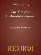 Zwei Gedichte (Fr&uuml;hlingsglaube; Geheimnis) Full score