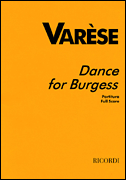 Varèse – Dance for Burgess Full Score