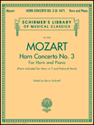 Concerto No. 3, K. 447 Schirmer Library of Classics Volume 2050