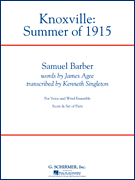Knoxville: Summer of 1915 (concert band with vocal solo)