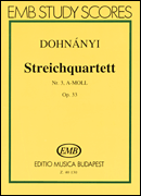 String Quartet No. 3 in A Minor, Op. 33 Score