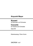 Concerto for Clarinet and Orchestra, Op. 96 Clarinet and Piano Reduction