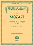 Sonata in G Major, K301 Schirmer Library of Classics Volume 2067<br><br>for Violin and Piano