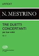 3 Duetti Concertanti, Op. 3 2 Violins<br><br>Score and Parts