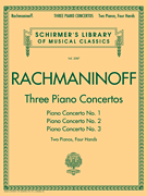 Three Piano Concertos: Nos. 1, 2, and 3 Schirmer Library of Classics Volume 2087<br><br>2 Pianos, 4 Hands