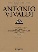 Vos Invito, Barbarae Faces Motet, RV 811 Contralto, 2 Violins, Viola, and Basso Continuo<br><br>Study Score