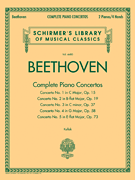 Beethoven – Complete Piano Concertos Schirmer Library of Classics Volume 4480<br><br>Two Pianos, Four Hands