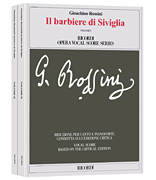 Il barbiere di Siviglia Vocal Score based on the Critical Edition