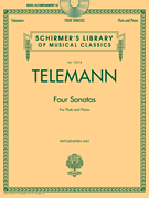 Telemann – 4 Sonatas for Flute and Piano Schirmer Library of Classics Volume 1767-B<br><br>Flute & Piano