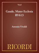 Gaude, Mater Ecclesia RV613 Critical Edition Score