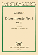 Divertimento No. 1 Op. 20 for String Orchestra<br><br>Score