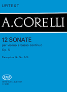 12 Sonatas for Violin and Basso Continuo, Op. 5  – Volume 1a Violin and Piano