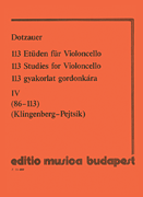 113 Studies – Volume 4 Cello Solo
