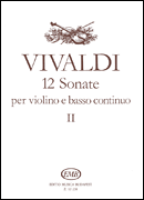 12 Sonatas for Violin and Basso Continuo – Volume 2 Violin and Basso Continuo