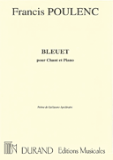Bleuet (Poeme de Guillaume Appolinaire) Mezzo/ Piano