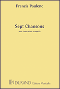 7 Chansons SATB a cappella chorus