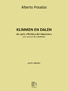 Klimmen En Dalen Quartet for Saxophones<br><br>Set of Parts