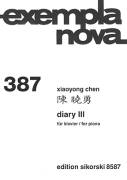 Diary III for Piano Exempla Nova 387