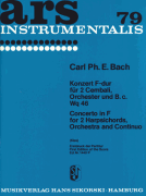 Concerto for 2 Harpsichords, Orchestra and Basso Continuo Full Score Only