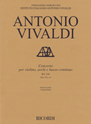 Concerto for Violin, Strings and Basso Continuo – RV239, Op. 6 No. 6 Critical Edition Score