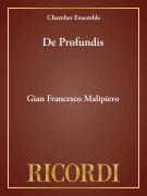 De Profundis Voice, Viola, Bass, Drum, Piano<br><br>Score