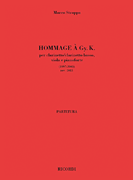 Hommage a Gy. K. Clarinet, Viola and Piano<br><br>Score and Parts