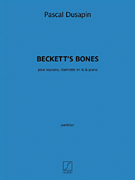 Beckett's Bone Soprano, Clarinet in A, Piano