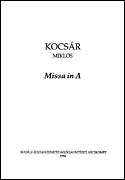 Cover for Missa in A : EMB by Hal Leonard