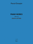 Piano Works Piece No. 3 Black Letters
