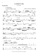 Lament (II) for Piccolo, Clarinet, Vibraphone, Piano, Violin, and Cello<br><br>Parts