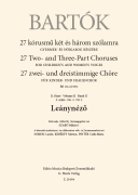 Leanynezo (Searching for a Wife) for Upper Voices<br><br>From 27 Two- and Three- Part Choruses