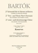 Keserves (Lament) for Upper Voices<br><br>From 27 Two- and Three- Part Choruses