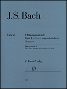 Flute Sonatas – Volume 2 Three Sonatas attributed to J.S. Bach - with Violoncello Part