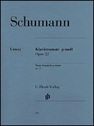 Piano Sonata in G minor, Op. 22 (with Original Last Movement) Revised Edition