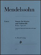 Sonata for Piano and Violoncello B Flat Major Op. 45 Cello and Piano