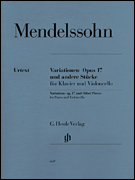 Variations Op. 17 and Other Pieces for Piano and Violoncello Cello and Piano